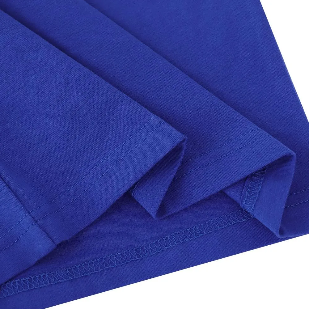 Noomelfish Girls 2 Pack Knee Length Pencil Skirts Plain Stretch Cotton Modest Skirt (5-14 Years)