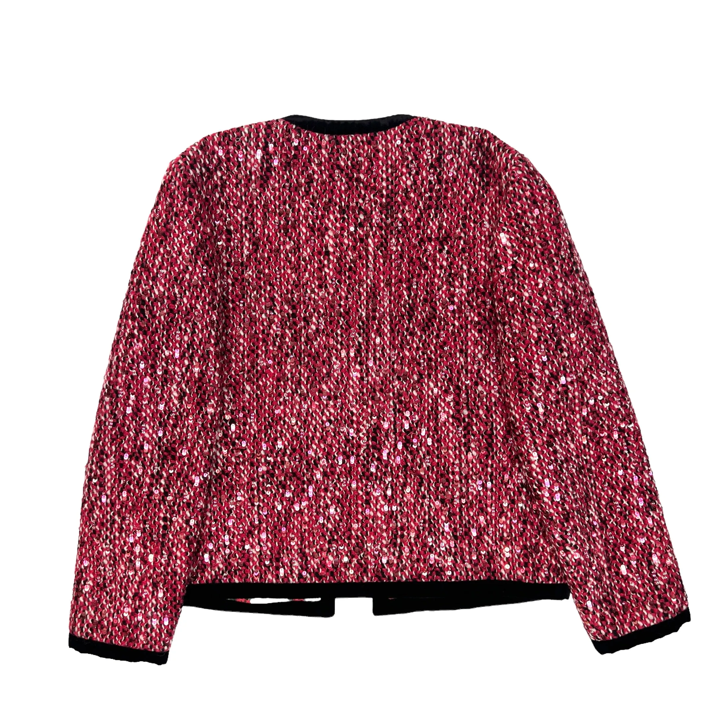 Pink Tweed & Sequins - M