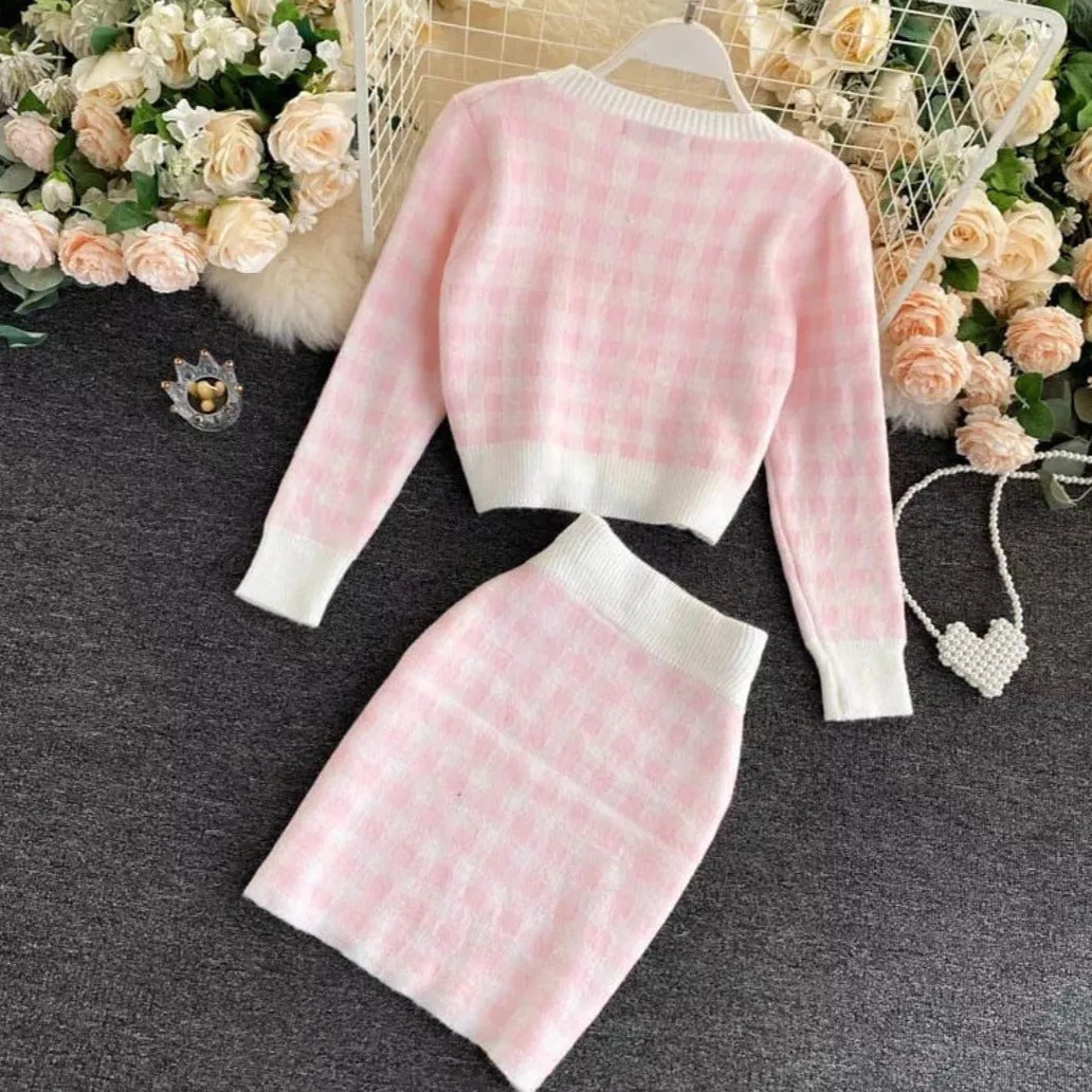 Plaid Three Piece Set
