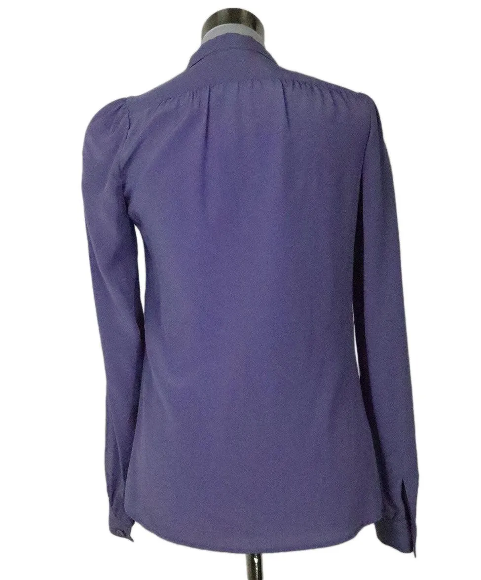 Prada Lilac Silk Blouse sz 6