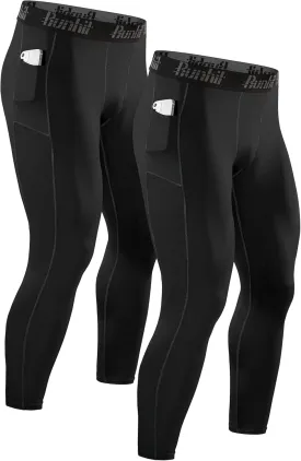Runhit Compression Pants Men Running Tights Leggings Athletic Workout Gym Pants
