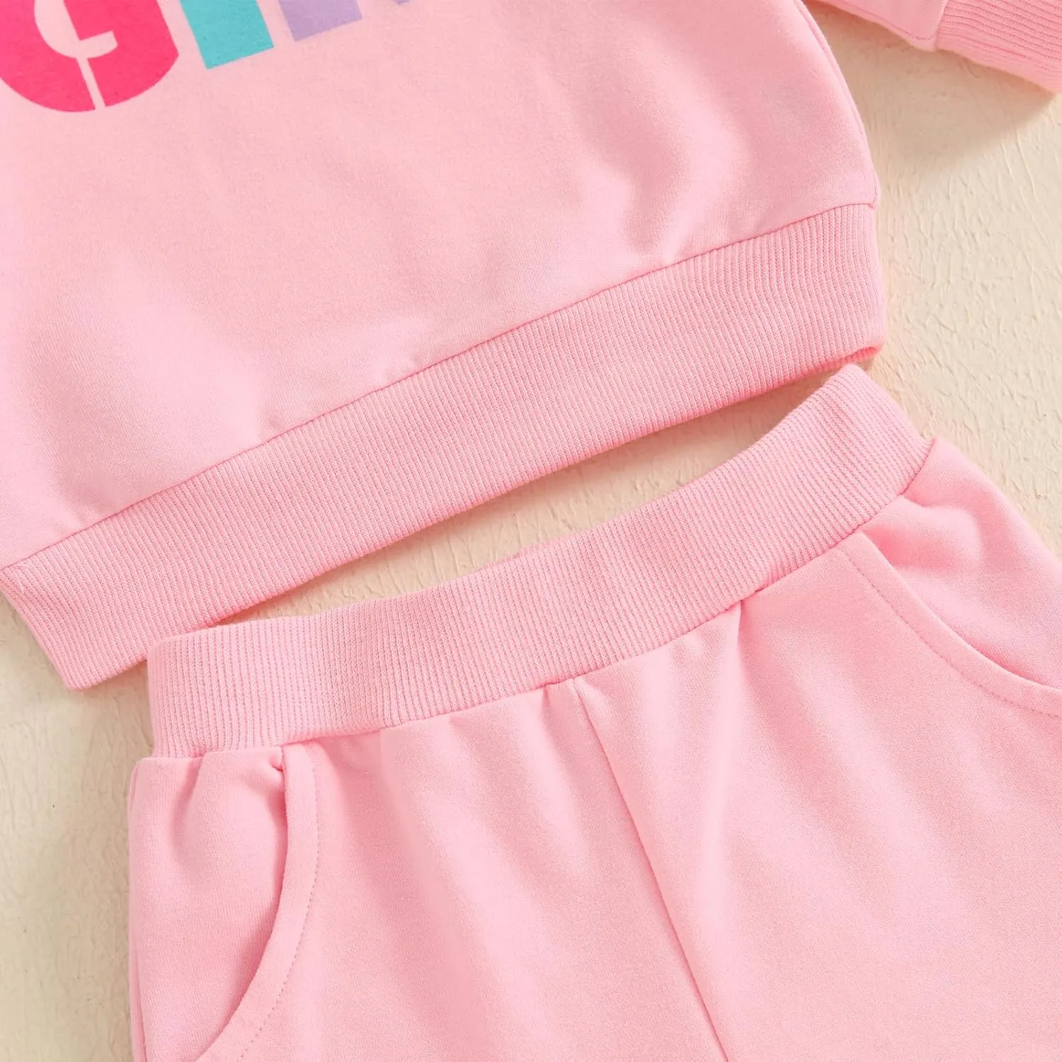 SAYOO Baby Birthday Girl Outfit Embroidery Birthday Girl Print Sweatshirt Pullover Sweatpants Princess 2Pcs Fall Clothes