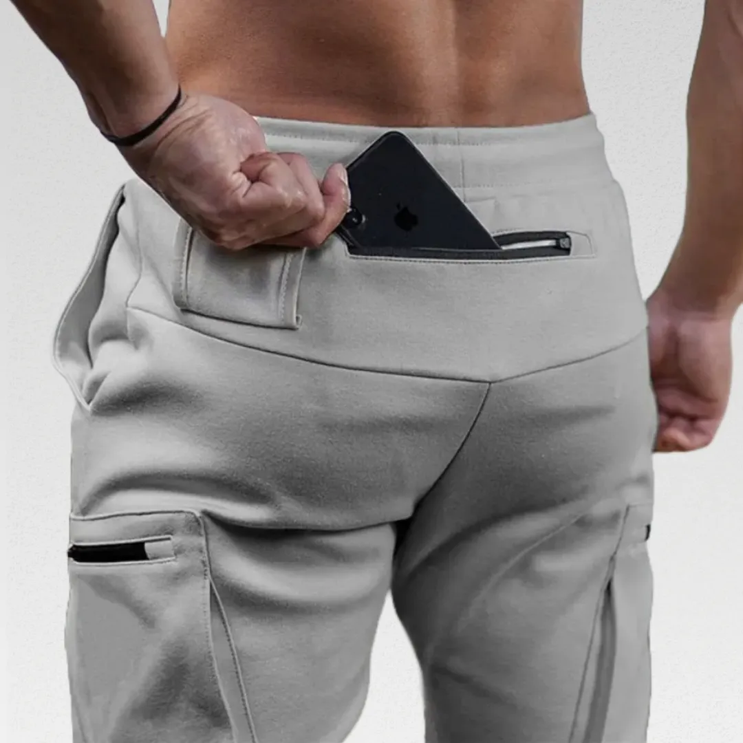 SLIM FIT CARGO SWEATPANTS