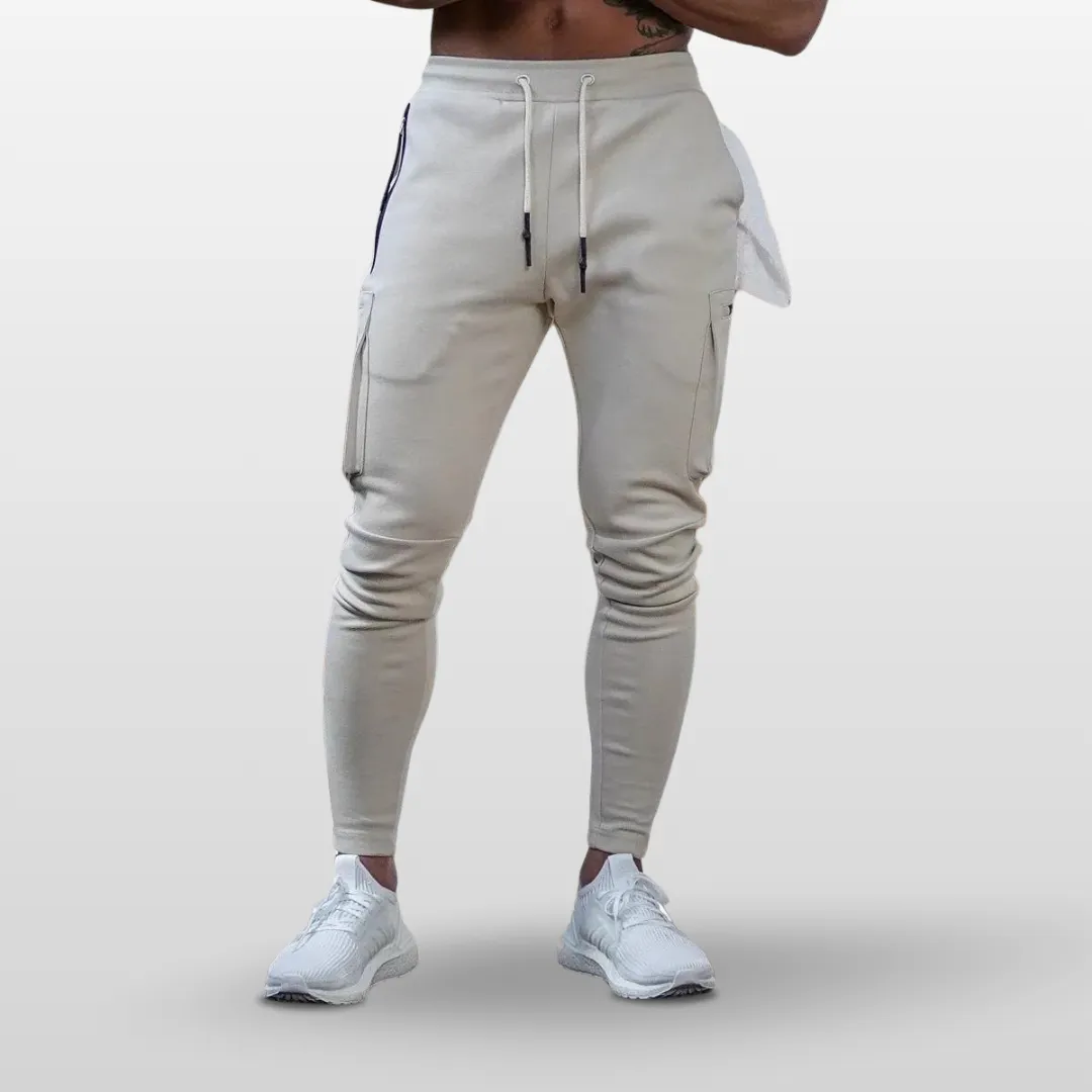 SLIM FIT CARGO SWEATPANTS