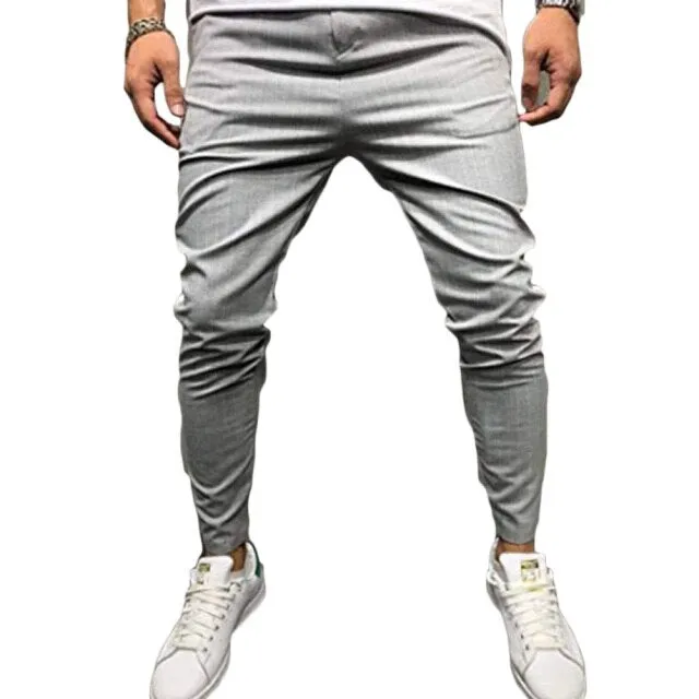 Stripe Slim-fit Fashion pants men