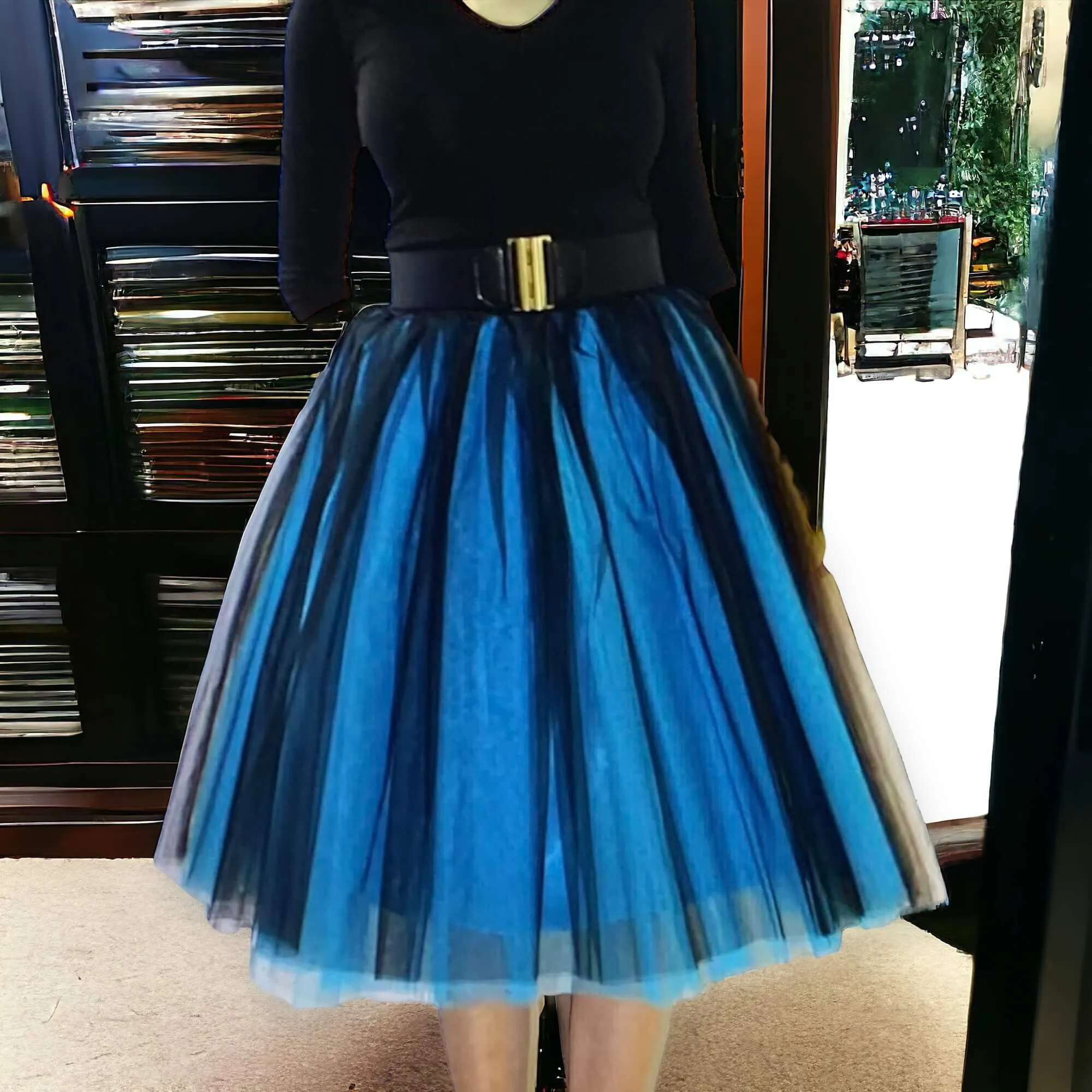 Stunning Knee Length Tulle Skirt