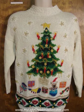 Tacky 80s Tree Christmas Sweater