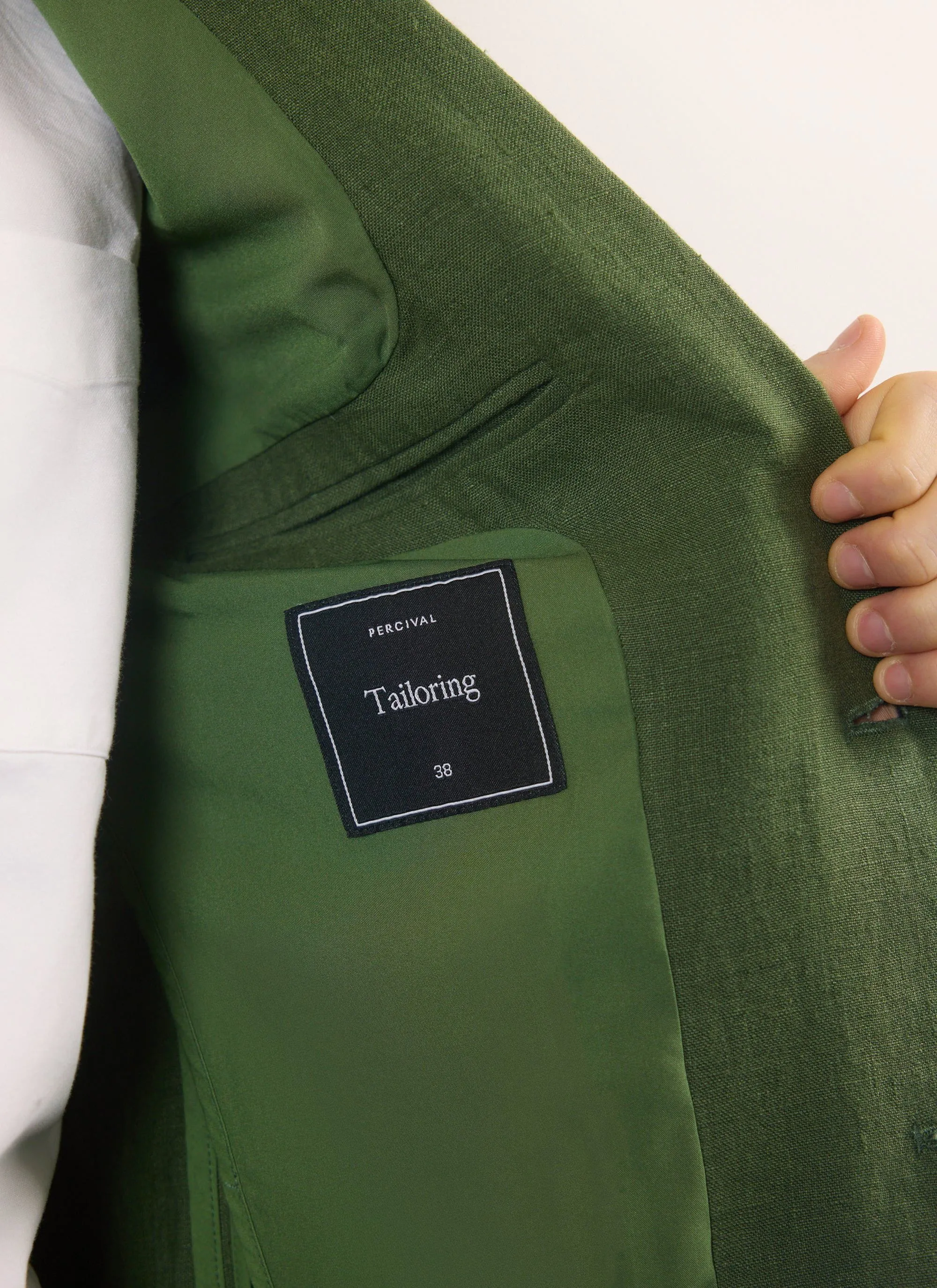Tailored Linen Blazer | Forest