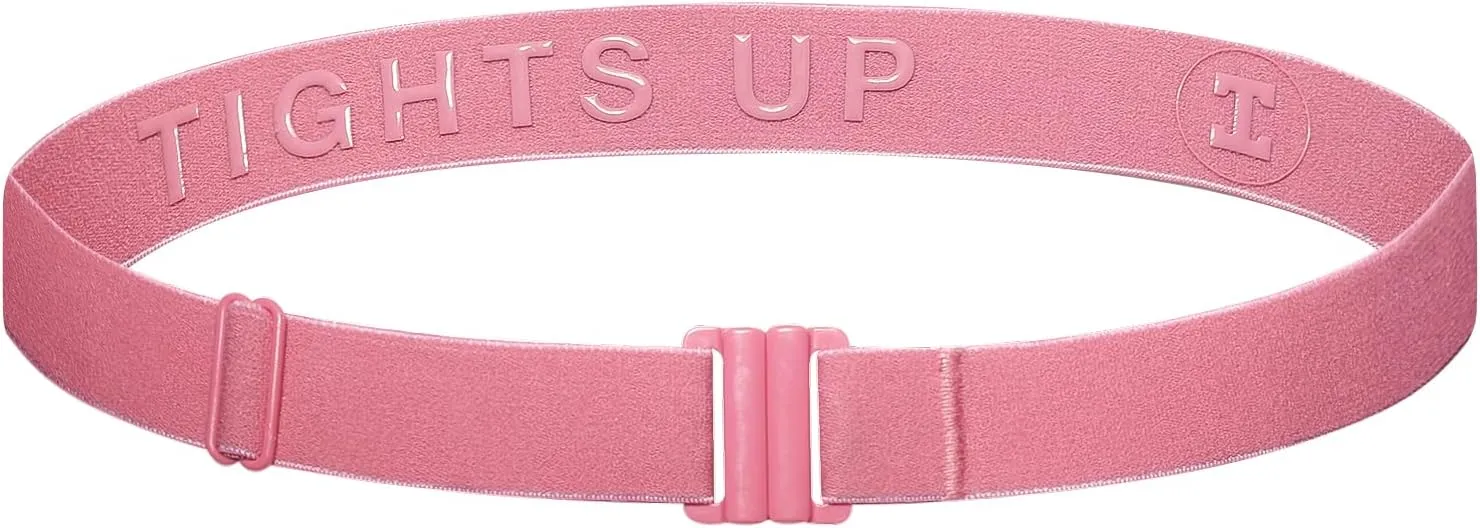 TIGHTS UP Soft Stretchy Belt, Flat Buckle (NO BELT LOOPS REQUIRED) Great for LEGGINGS/JEANS