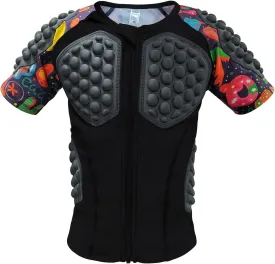Topeter Roller Hockey Goalie Chest & Rib Protector, Paintball Protective Shirt for Youth Kids
