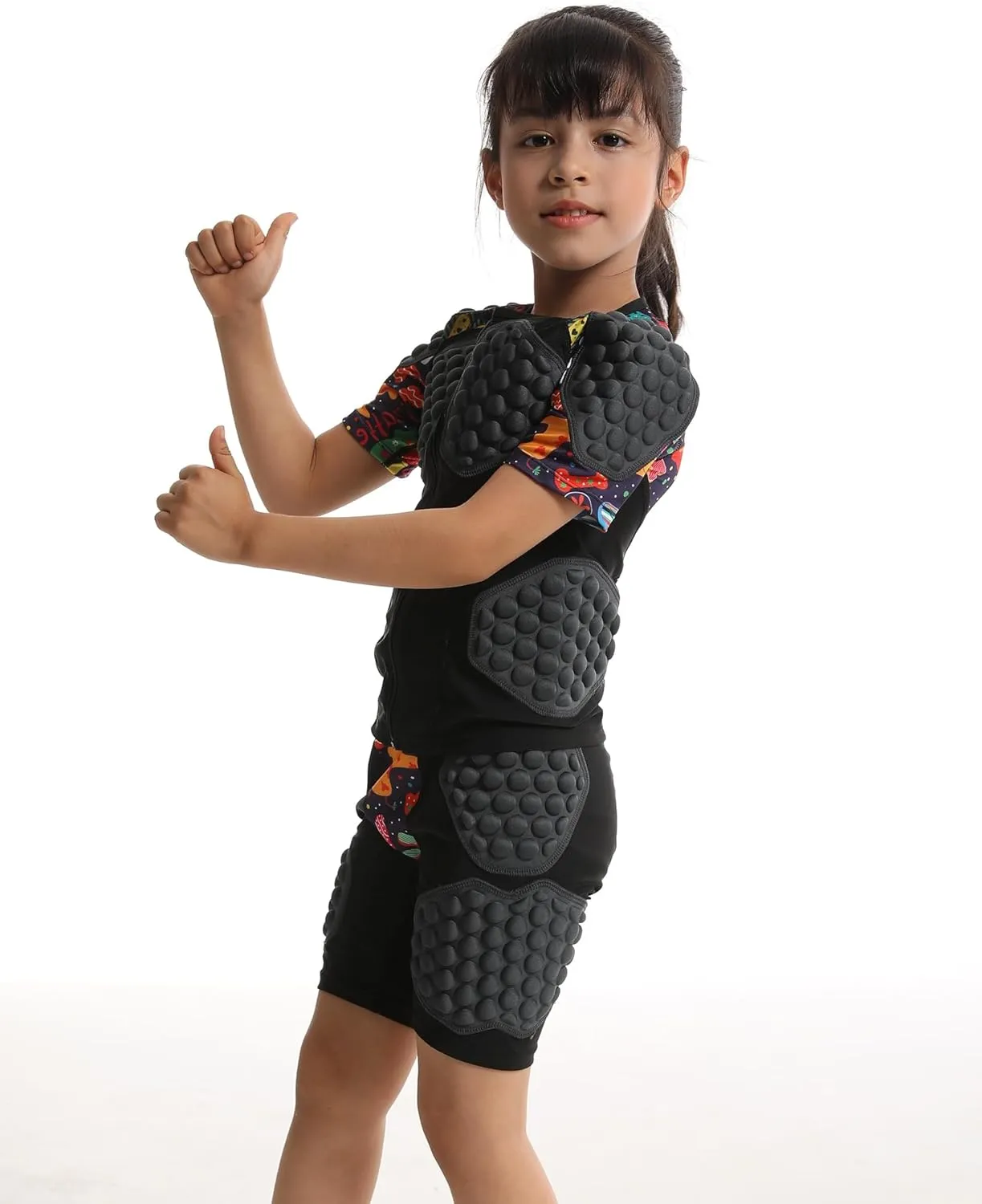 Topeter Roller Hockey Goalie Chest & Rib Protector, Paintball Protective Shirt for Youth Kids